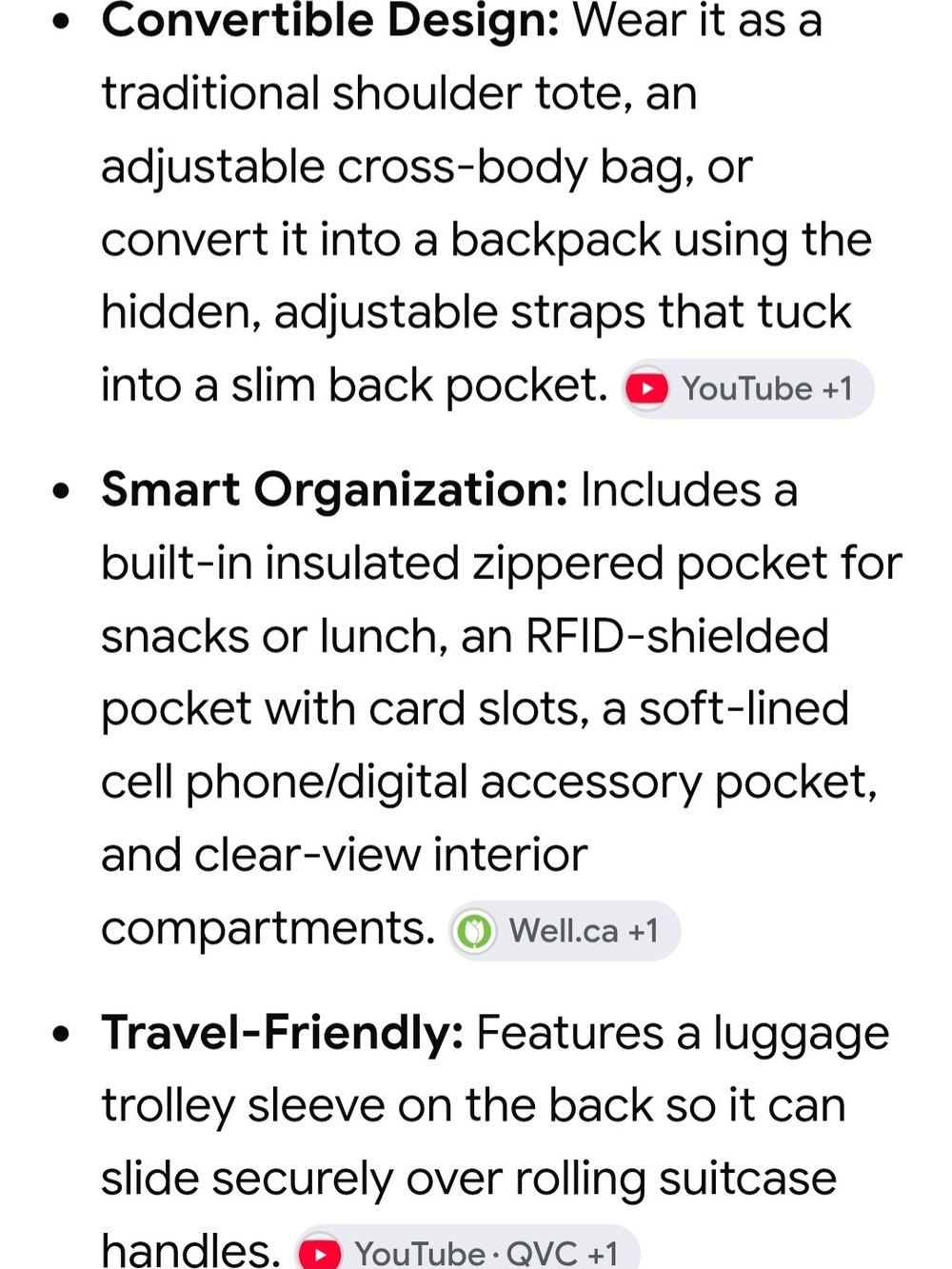 LUG Convertable Tote/Backpack Bag - Picture 11 of 12